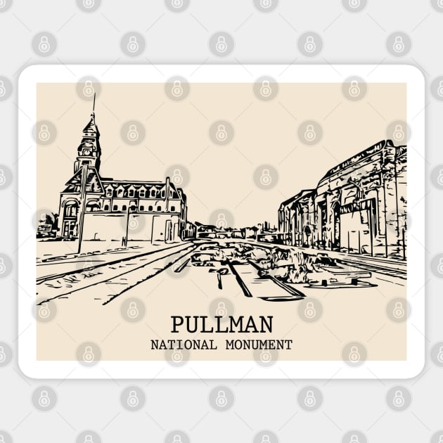 Pullman National Monument Magnet by Lakeric